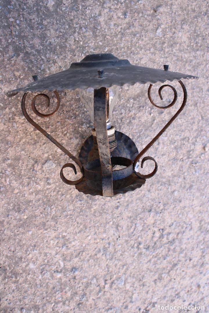 Antig&uuml;edades: aplique farol de forja - Foto 4