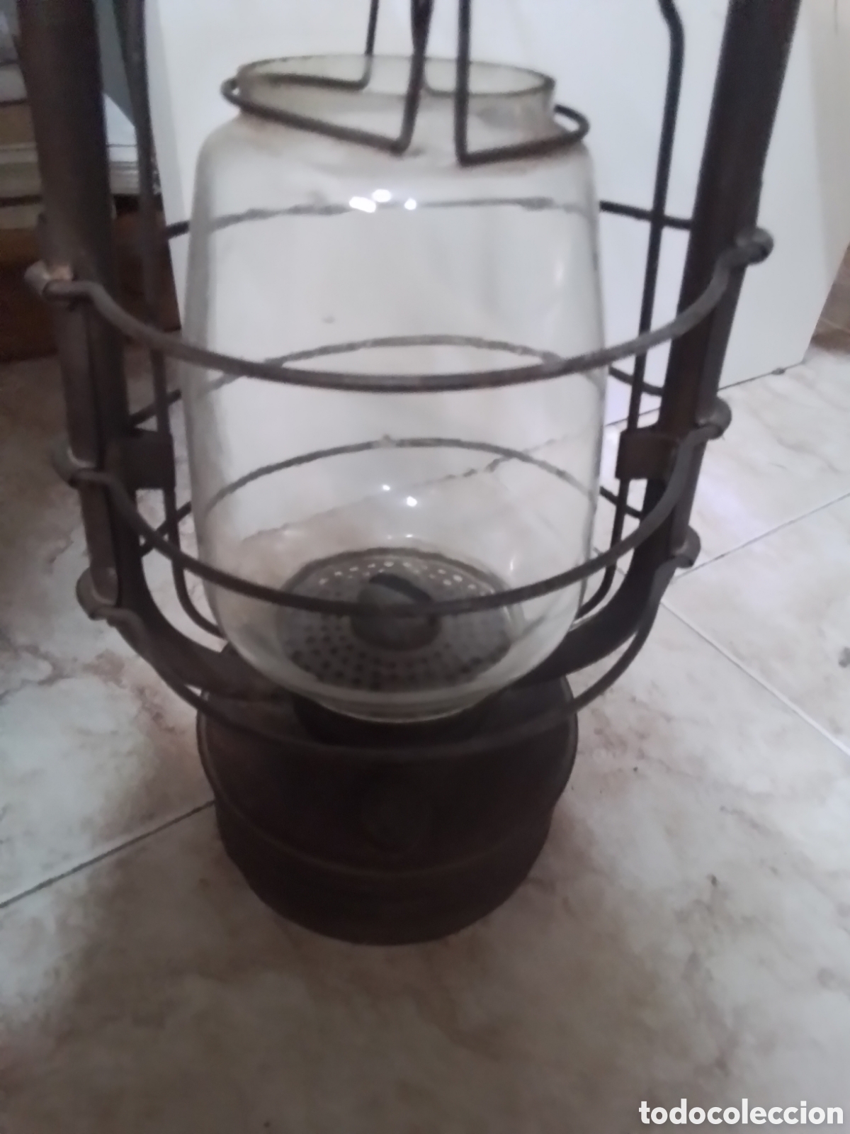 Antig&uuml;edades: Quinqu&eacute;, l&aacute;mpara de parafina, candil - Foto 2
