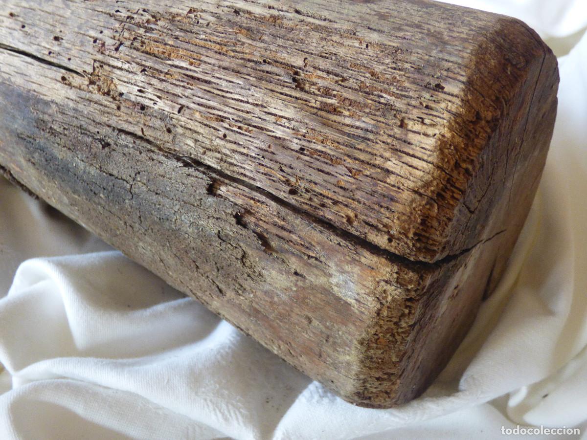 Antig&uuml;edades: Contrapeso, de madera. - Foto 9