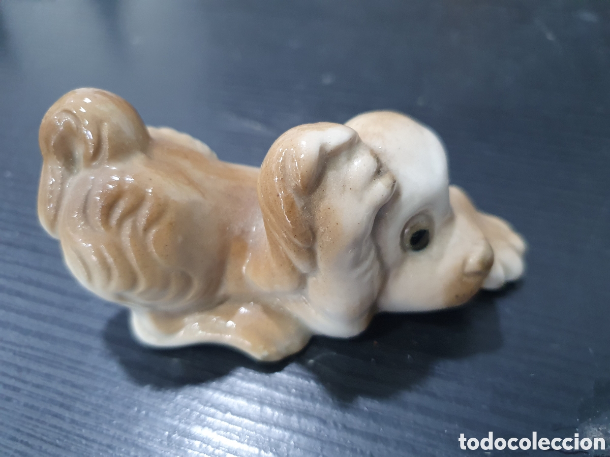 Antig&uuml;edades: Perrito porcelana Tengra. (L80) - Foto 1