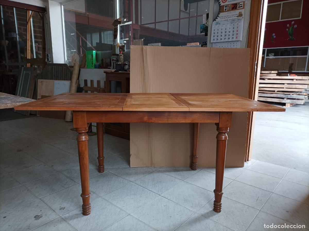 Antig&uuml;edades: Mesa rectangular extensible y de madera natural - Foto 1