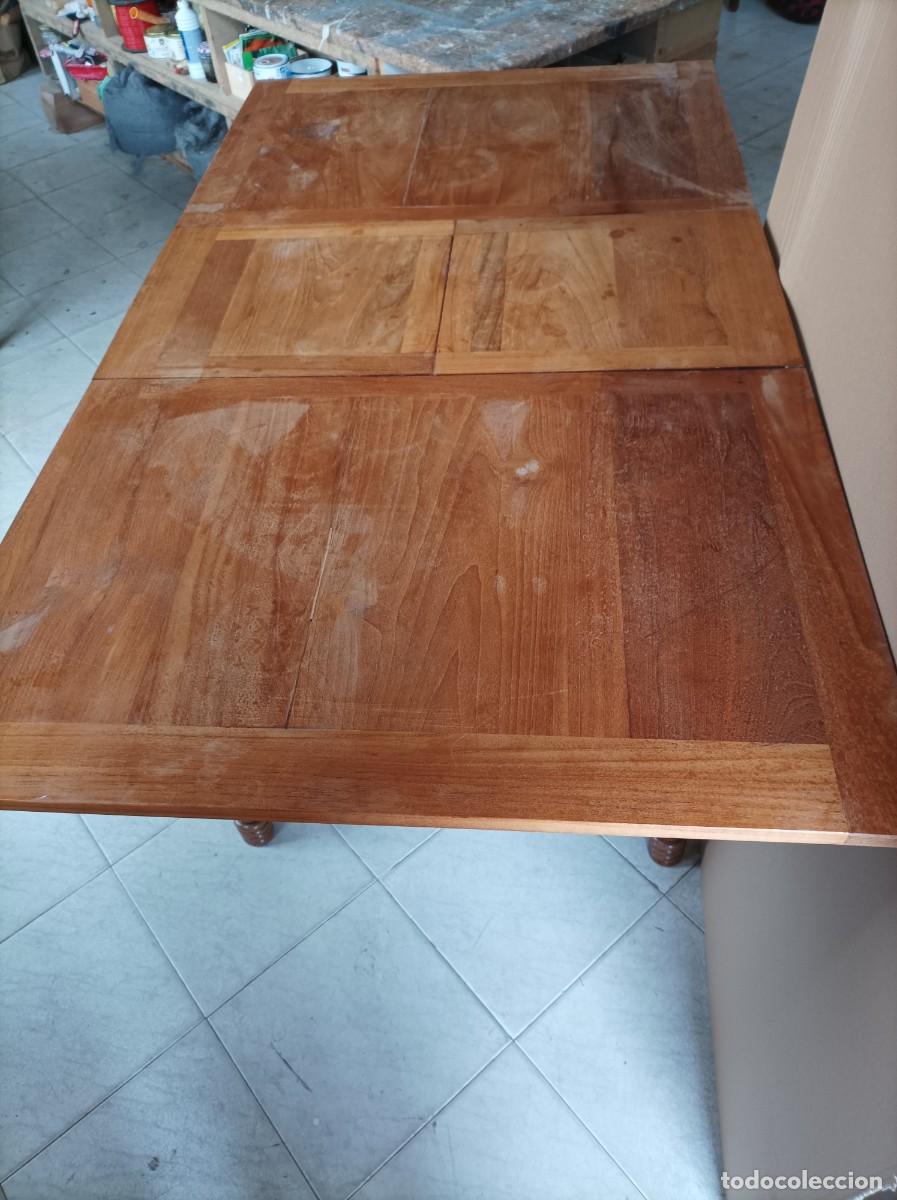 Antig&uuml;edades: Mesa rectangular extensible y de madera natural - Foto 4