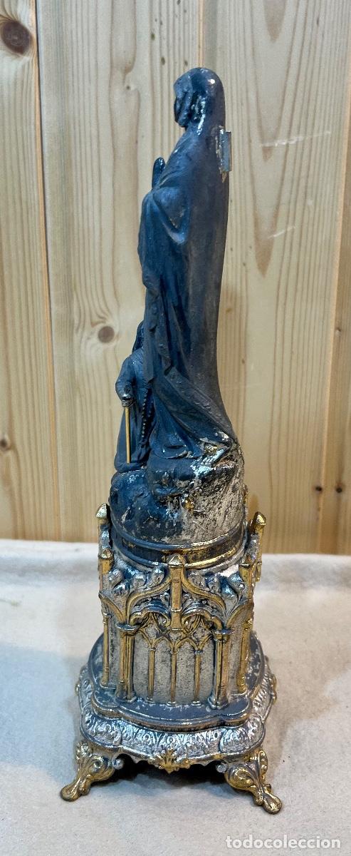 Antig&uuml;edades: FIGURA VIRGEN BRONCE - Foto 3