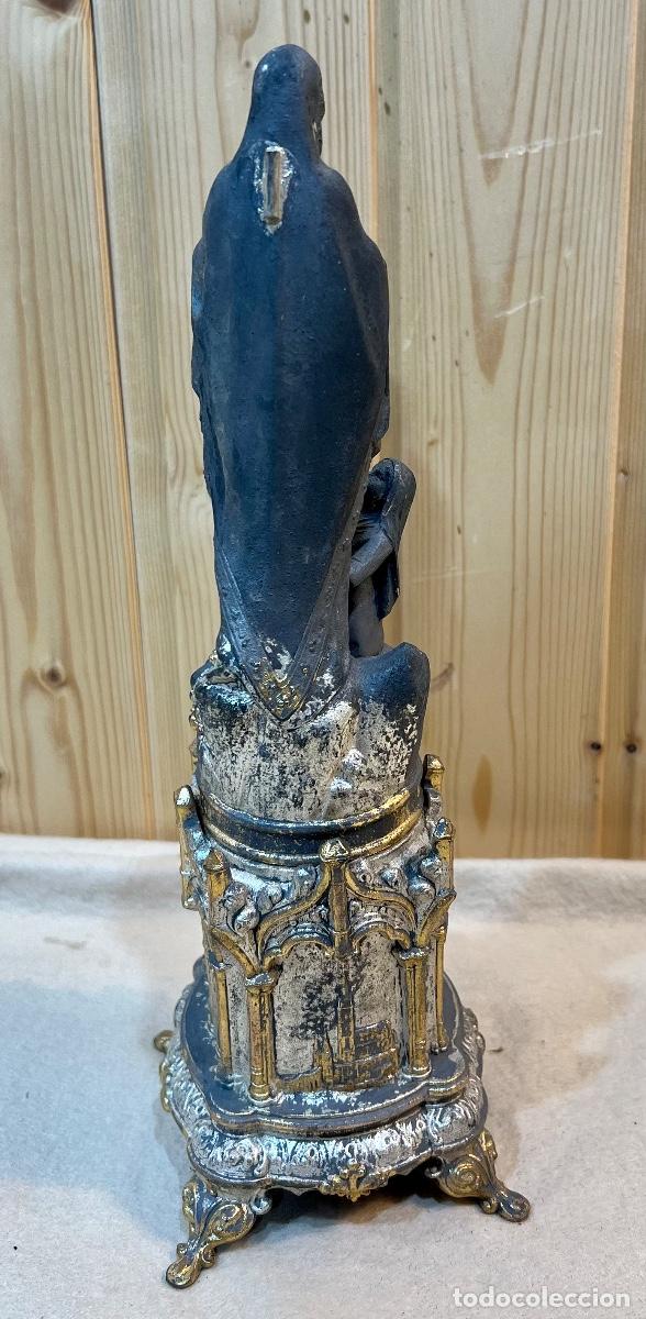 Antig&uuml;edades: FIGURA VIRGEN BRONCE - Foto 4