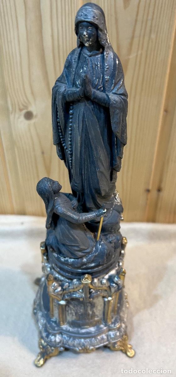 Antig&uuml;edades: FIGURA VIRGEN BRONCE - Foto 6