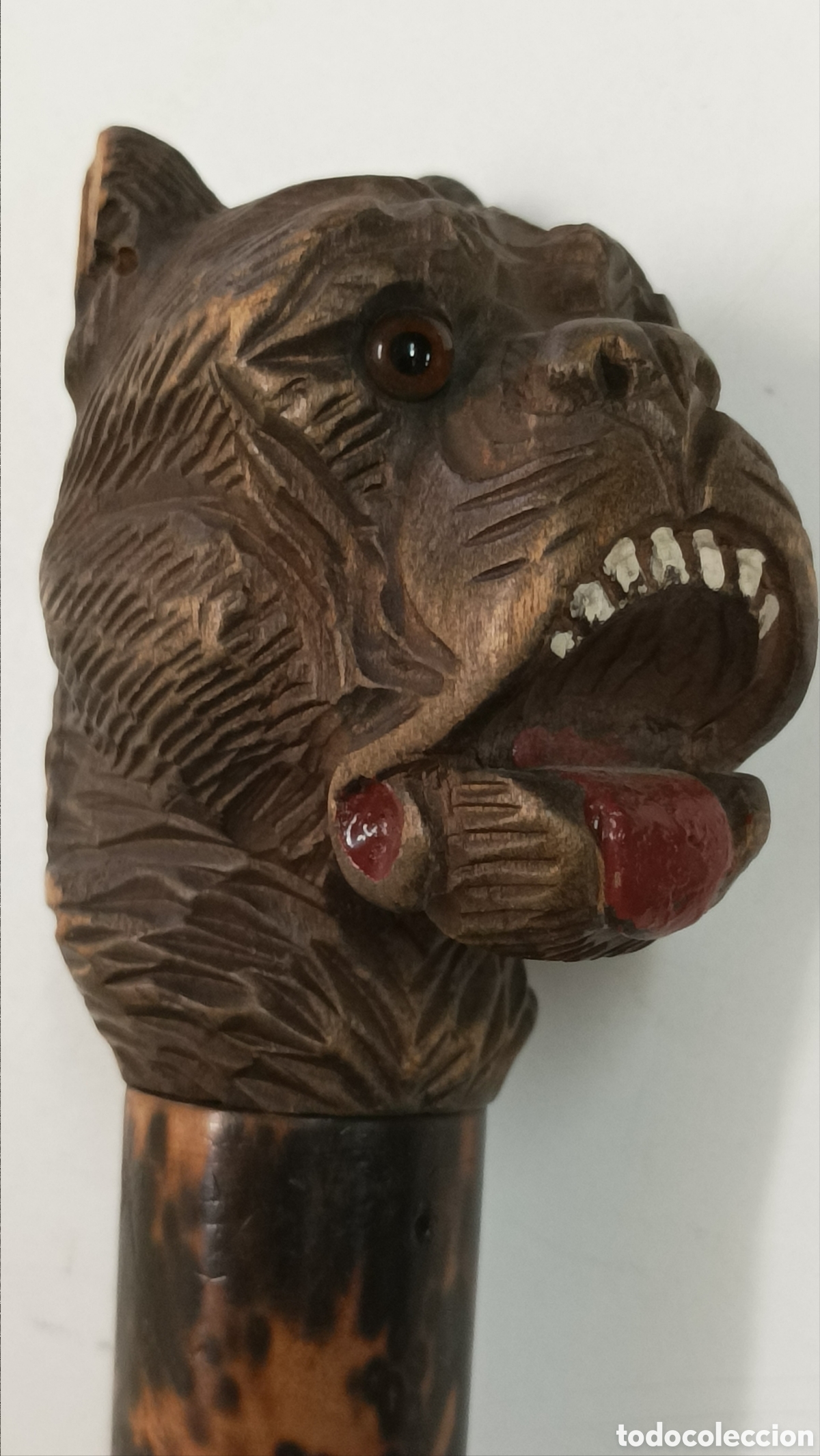 Antig&uuml;edades: Bast&oacute;n cabeza de perro - Foto 4