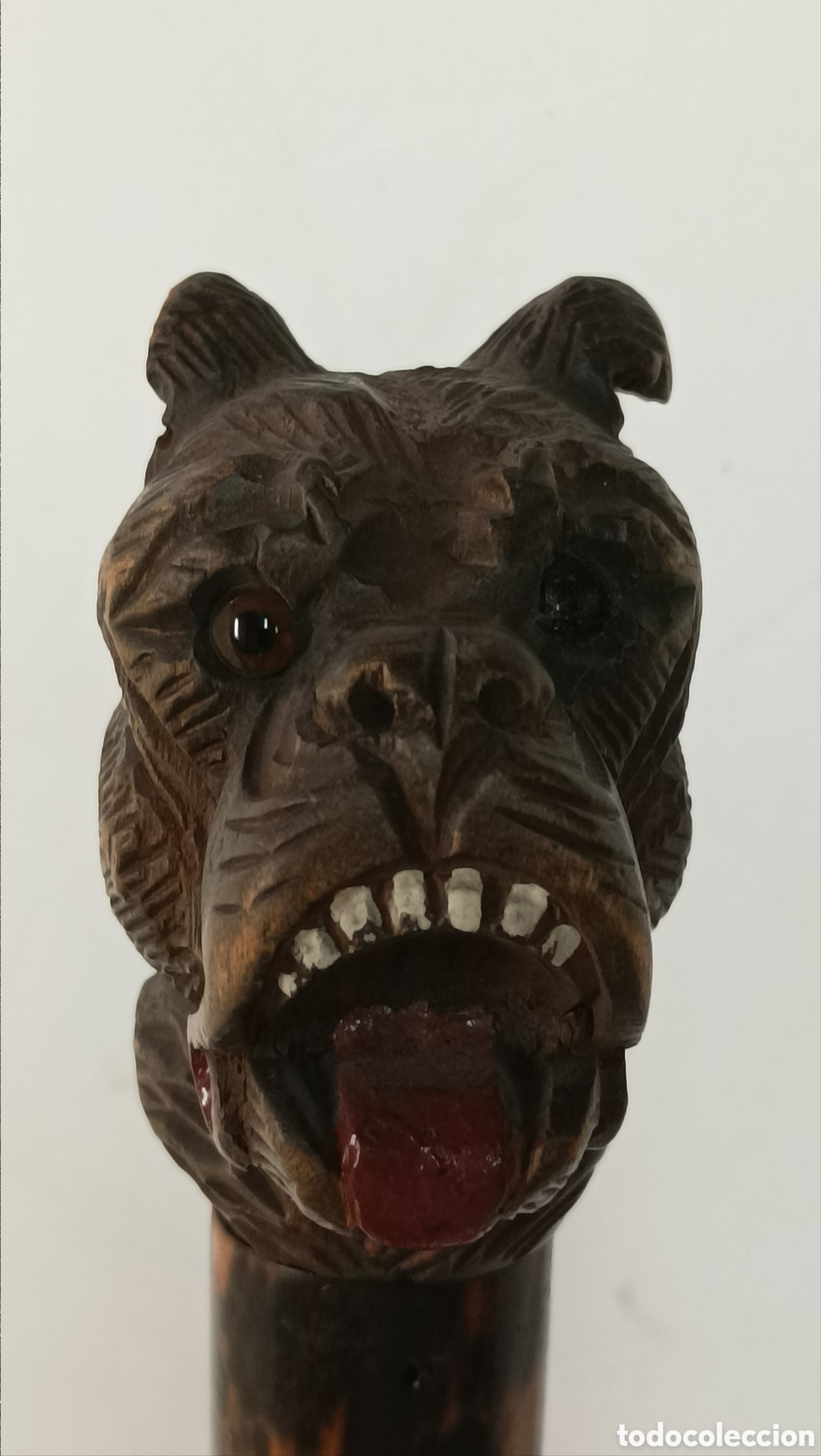 Antig&uuml;edades: Bast&oacute;n cabeza de perro - Foto 6