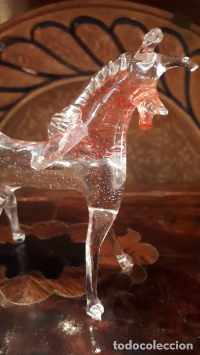 Antig&uuml;edades: Caballo, cristal de Murano - Foto 2
