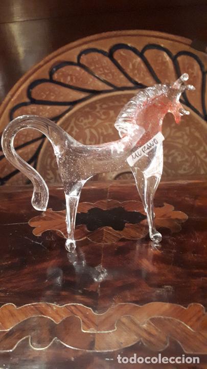 Antig&uuml;edades: Caballo, cristal de Murano - Foto 7