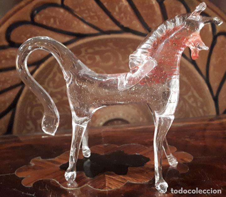 Antig&uuml;edades: Caballo, cristal de Murano - Foto 1