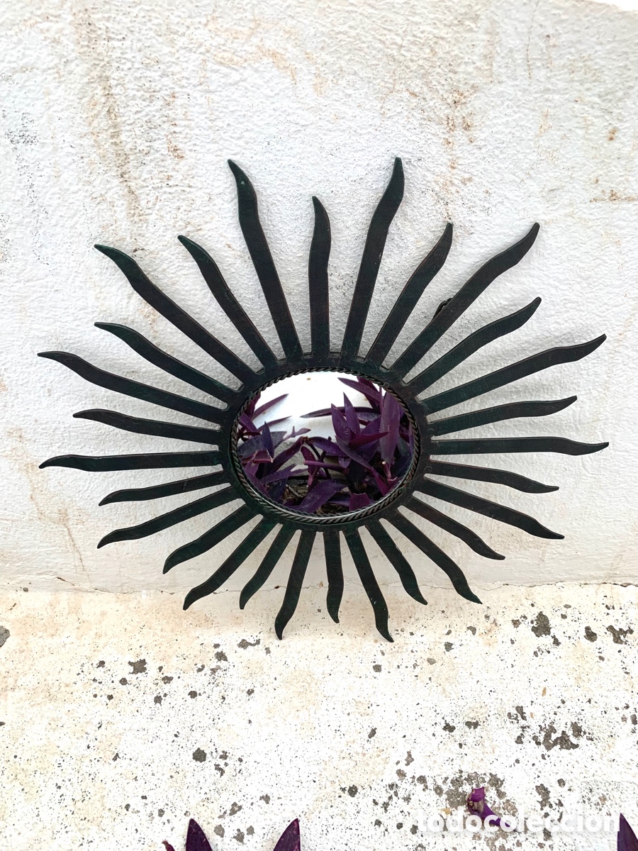 Antig&uuml;edades: ANTIGUO ESPEJO SOL - Foto 4