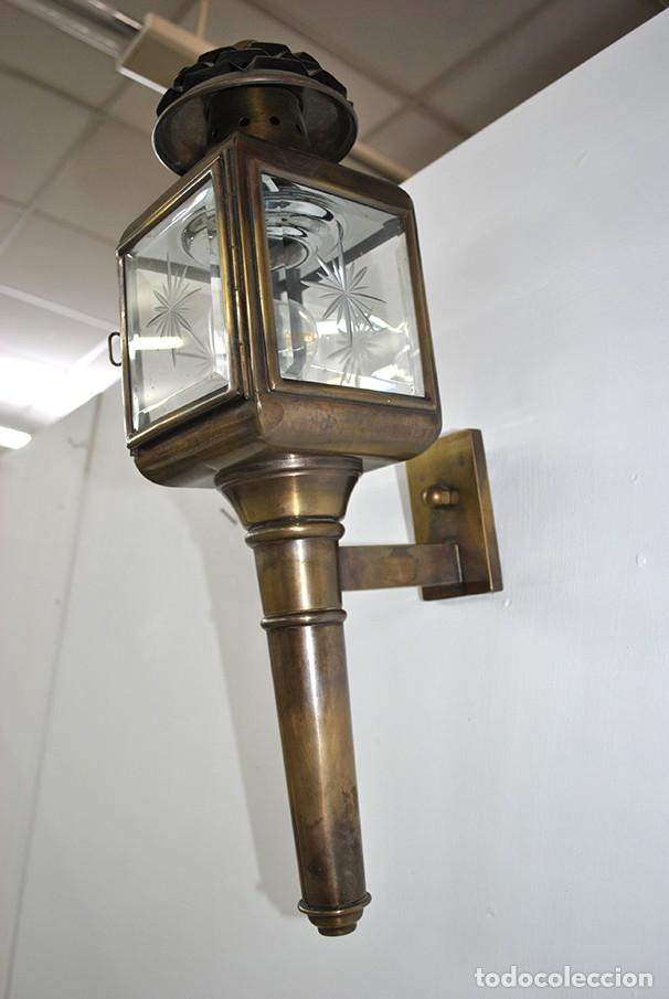 Antig&uuml;edades: FAROL ANTIGUO DE CARRUAJE - Foto 5