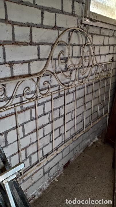 Antig&uuml;edades: CAMA HIERRO, CABEZAL 190 CMS. - Foto 5