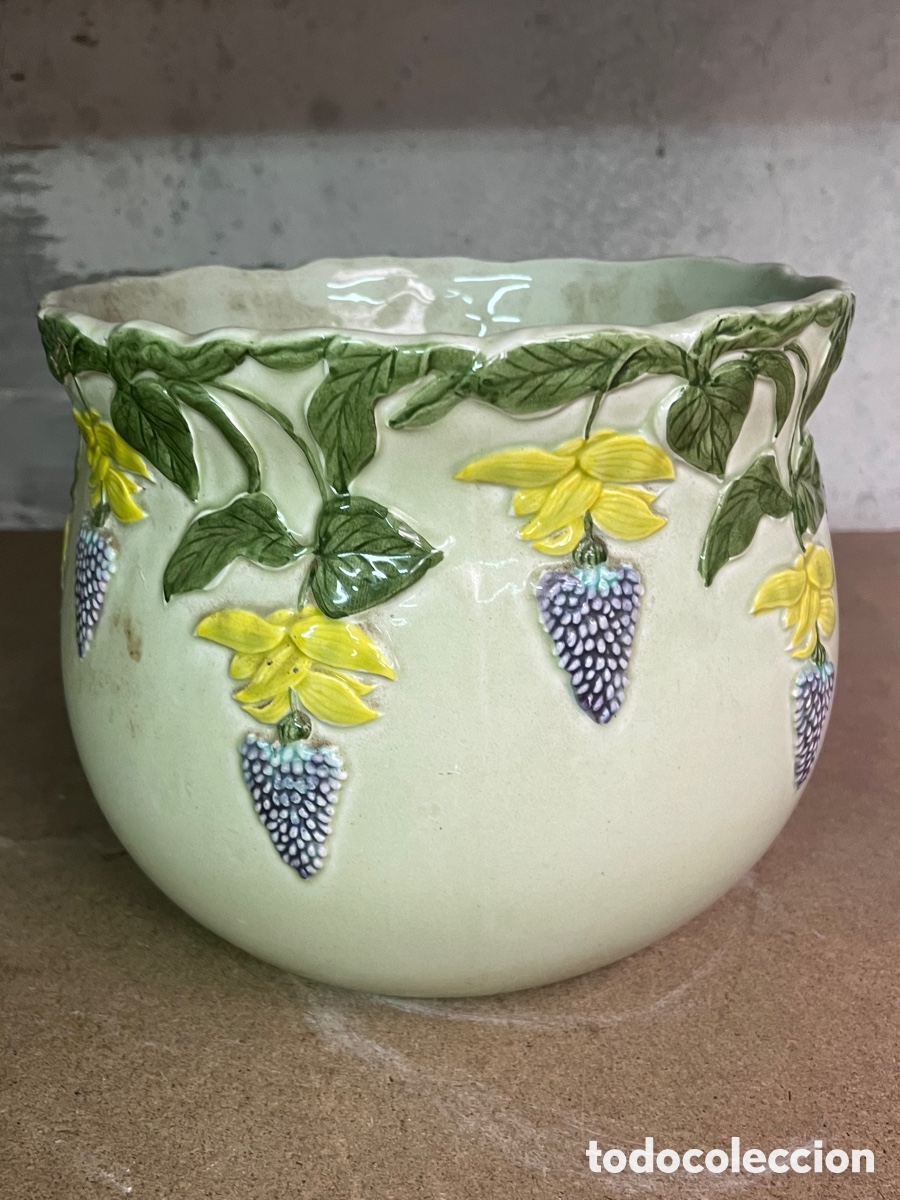 Antig&uuml;edades: Macetero vintage porcelana - Foto 6