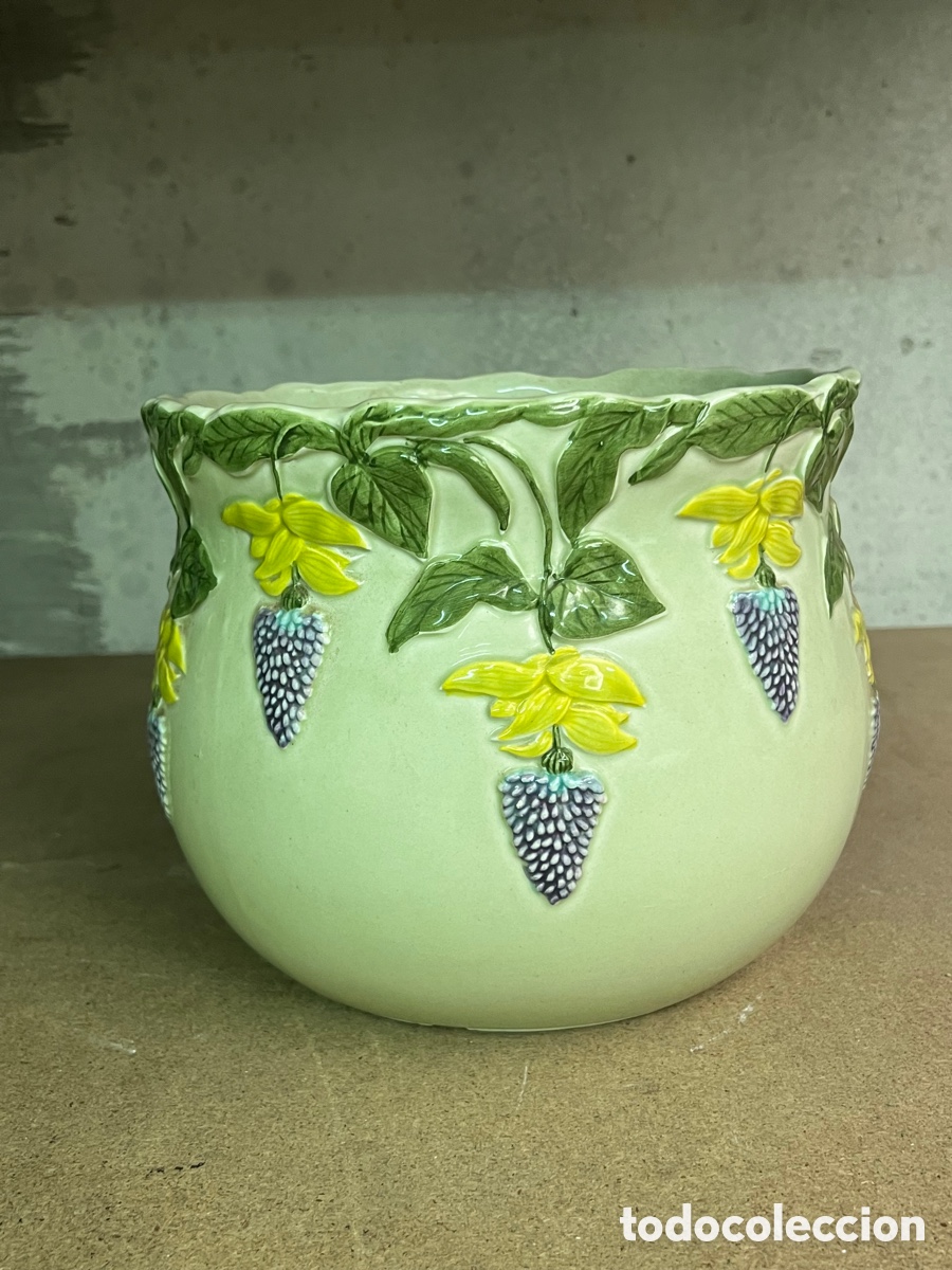Antig&uuml;edades: Macetero vintage porcelana - Foto 1