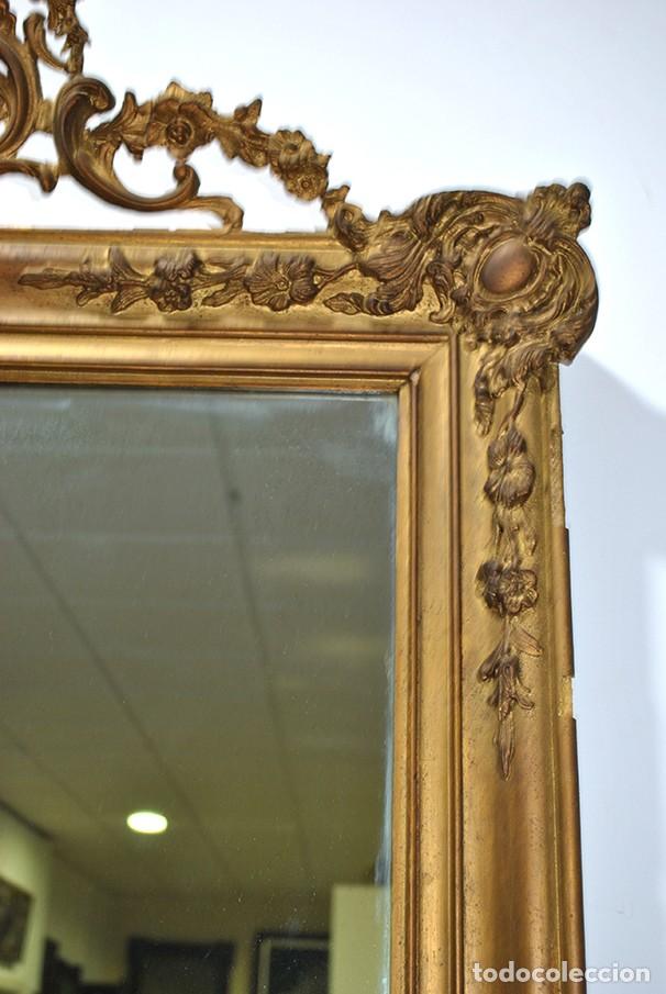 Antig&uuml;edades: ANTIGUO ESPEJO ISABELINO MARCO PAN DE ORO - Foto 6