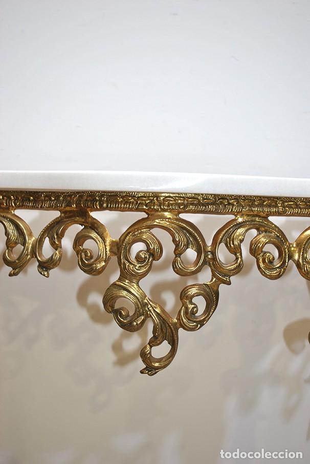 Antig&uuml;edades: CONSOLA ANTIGUA DE BRONCE DORADO - Foto 5