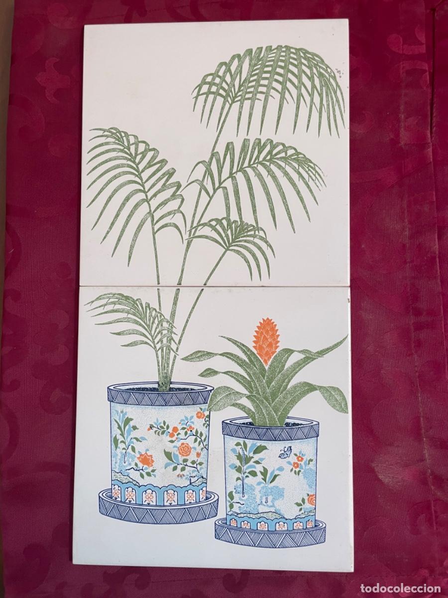 Antig&uuml;edades: Dos Azulejos porcelanosa composici&oacute;n - Foto 1