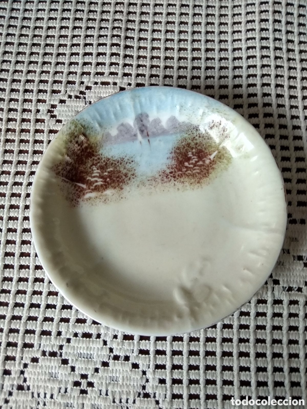 Antig&uuml;edades: PLATO DE CAF&Eacute; . LIMOGES . W . G & C&Igrave;A - Foto 1