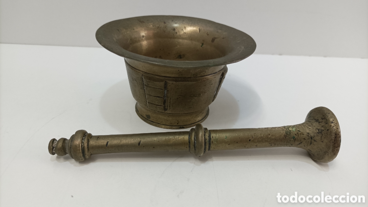 Antig&uuml;edades: MORTERO O ALMIREZ DE BRONCE ANTIGUO - Foto 2