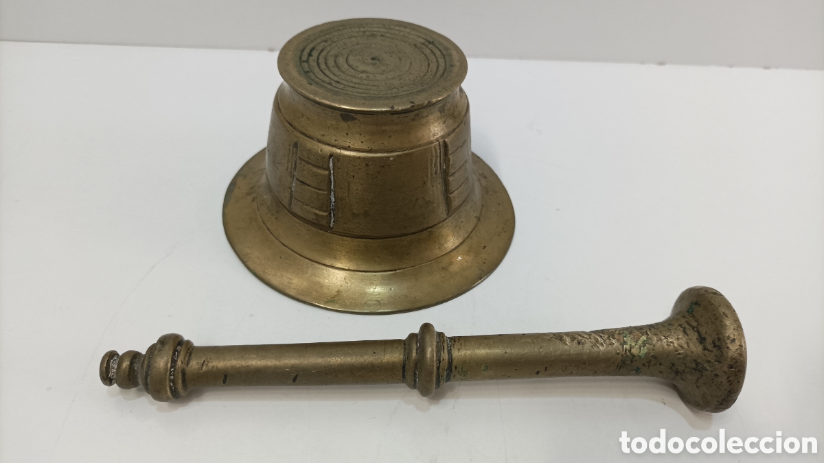 Antig&uuml;edades: MORTERO O ALMIREZ DE BRONCE ANTIGUO - Foto 3