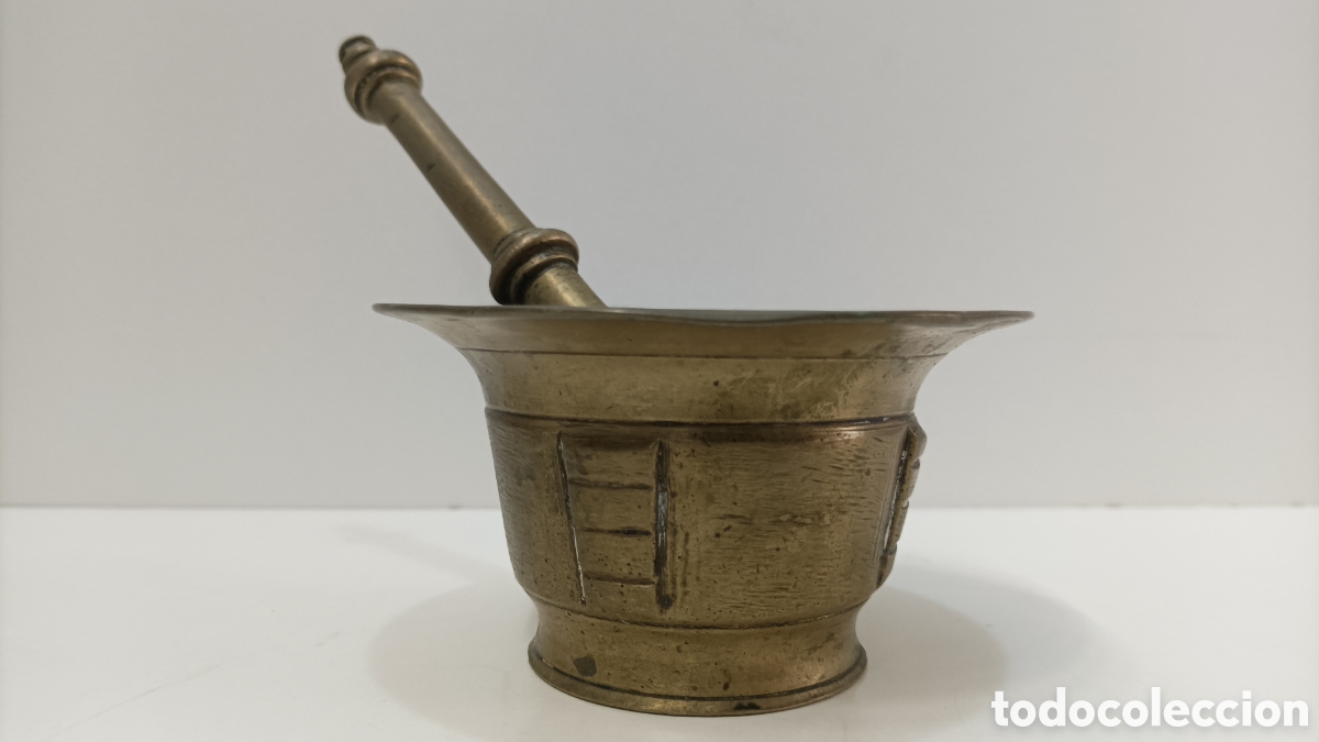 Antig&uuml;edades: MORTERO O ALMIREZ DE BRONCE ANTIGUO - Foto 1