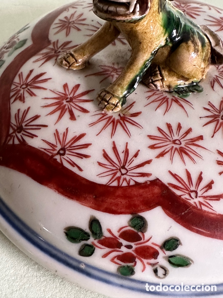 Antig&uuml;edades: Porcelana china tapa - Foto 3