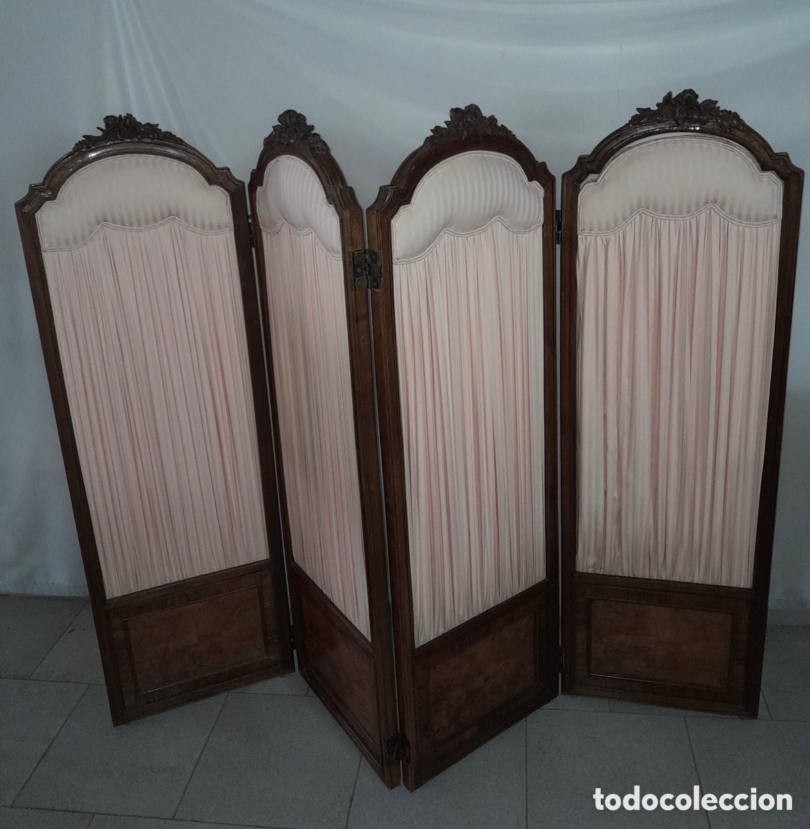Antig&uuml;edades: Biombo de cuatro paneles - Foto 6