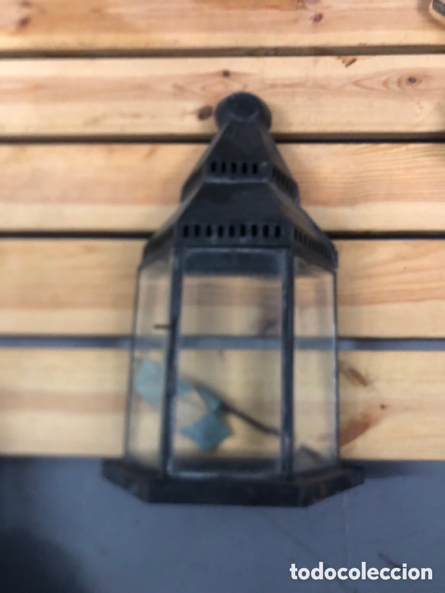 Antig&uuml;edades: Antiguo farol de pared - Foto 4
