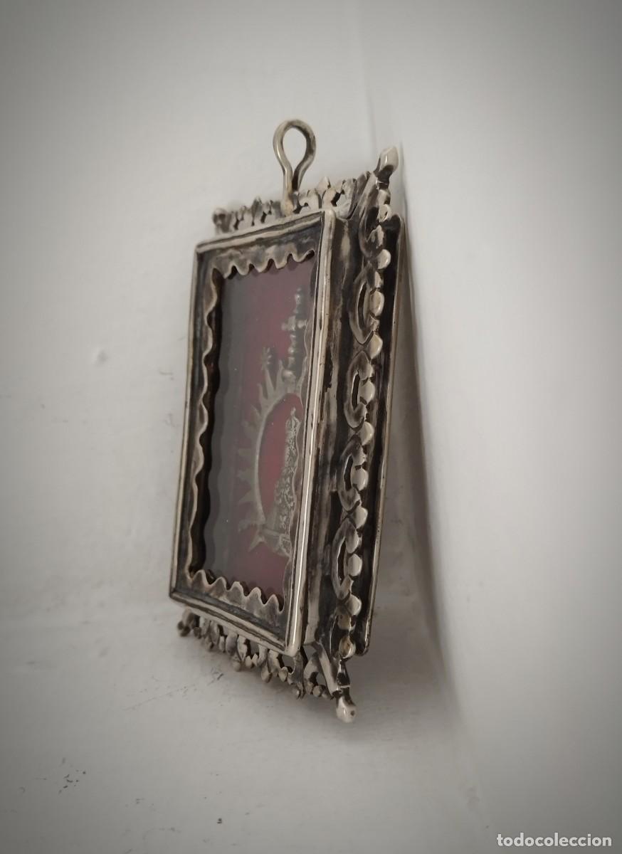 Antig&uuml;edades: RELICARIO DE PLATA, 13 cm - Foto 2