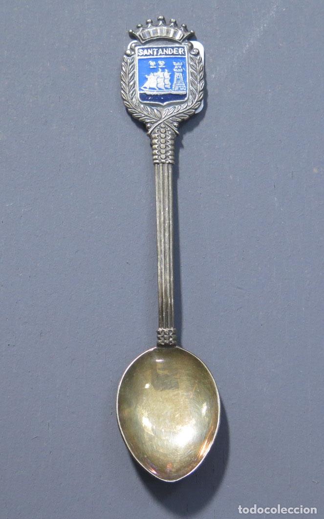 Antig&uuml;edades: CUCHARA DE PLATA. SANTANDER - Foto 1
