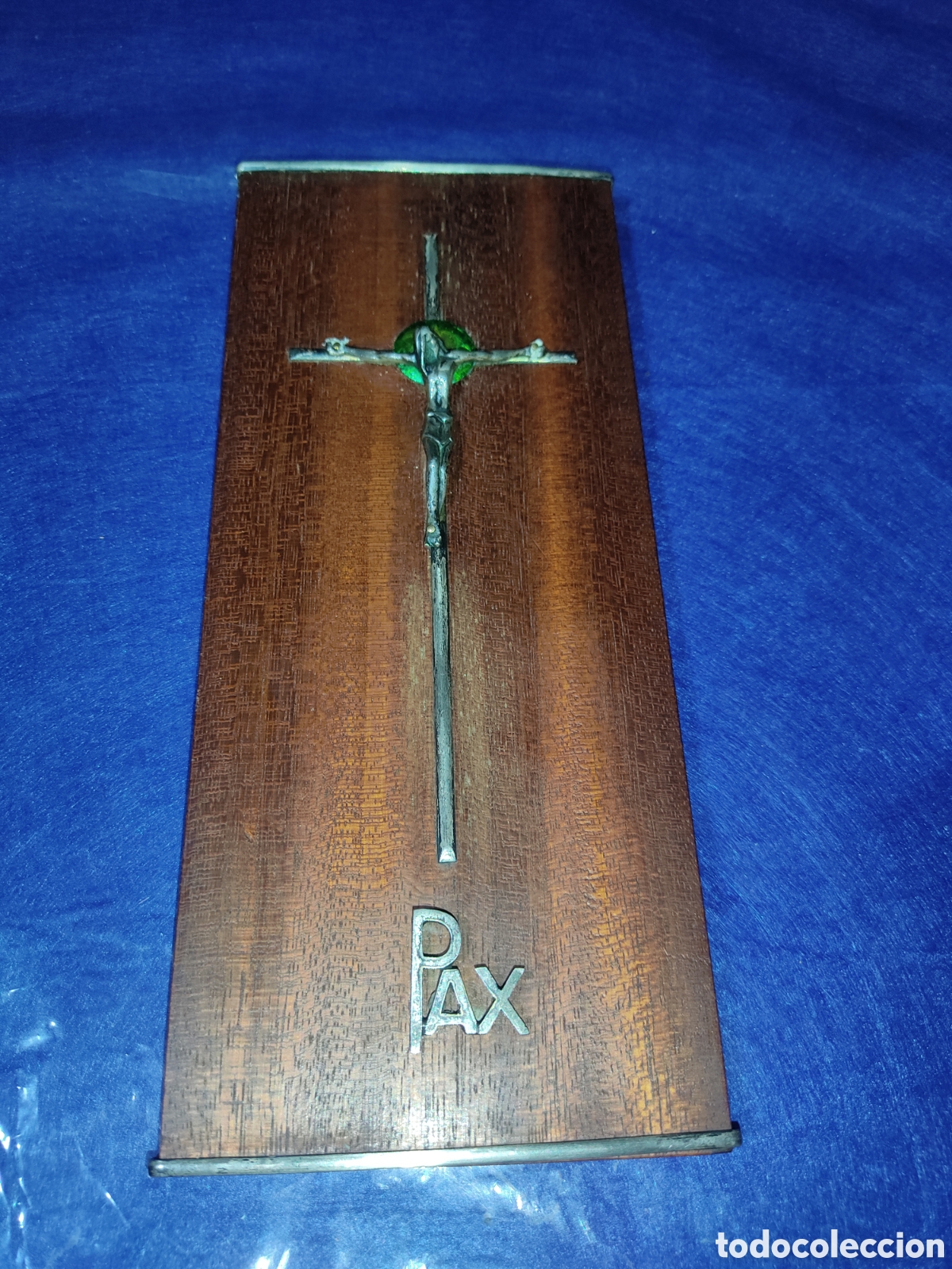 Antig&uuml;edades: Cuadro de Jes&uacute;s,cruz de plata de ley. - Foto 2