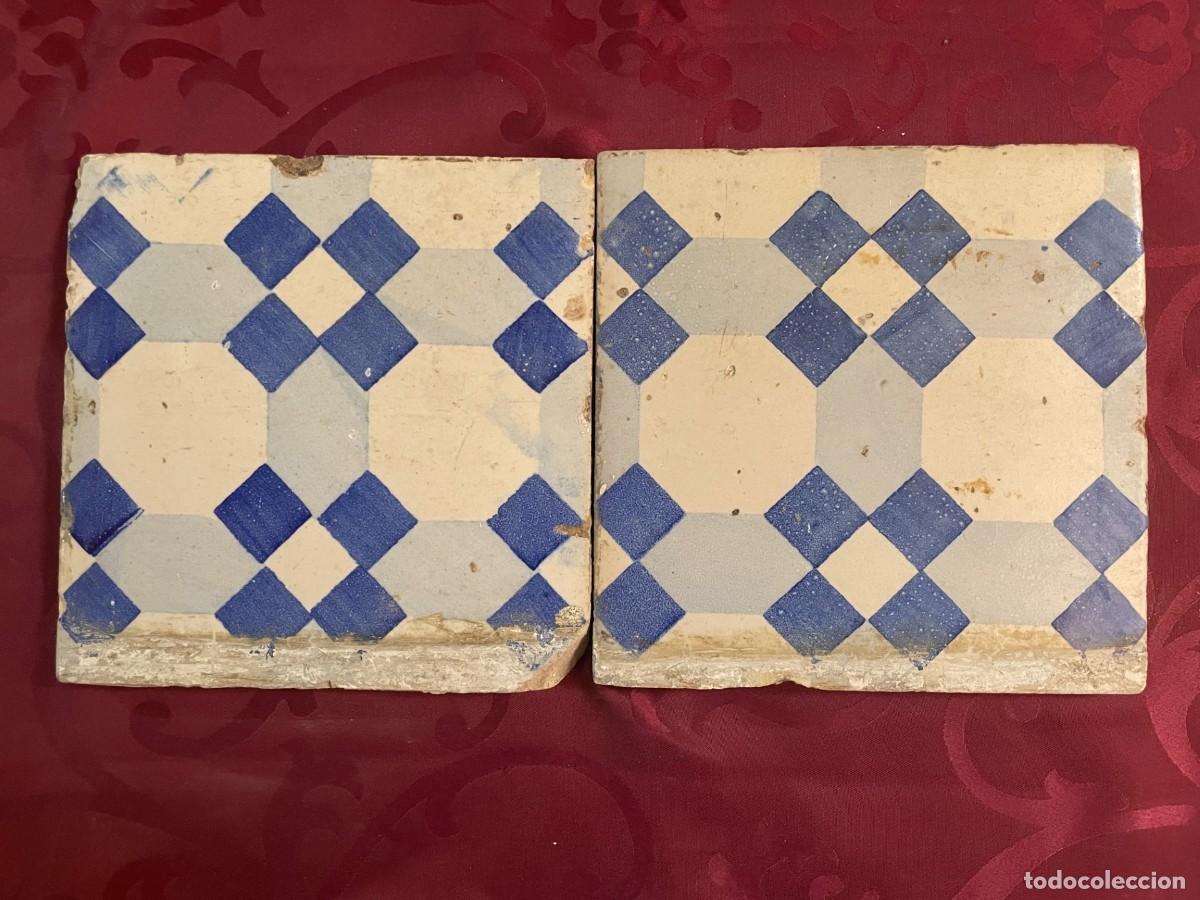Antig&uuml;edades: Azulejo antiguo gama azul - Foto 1