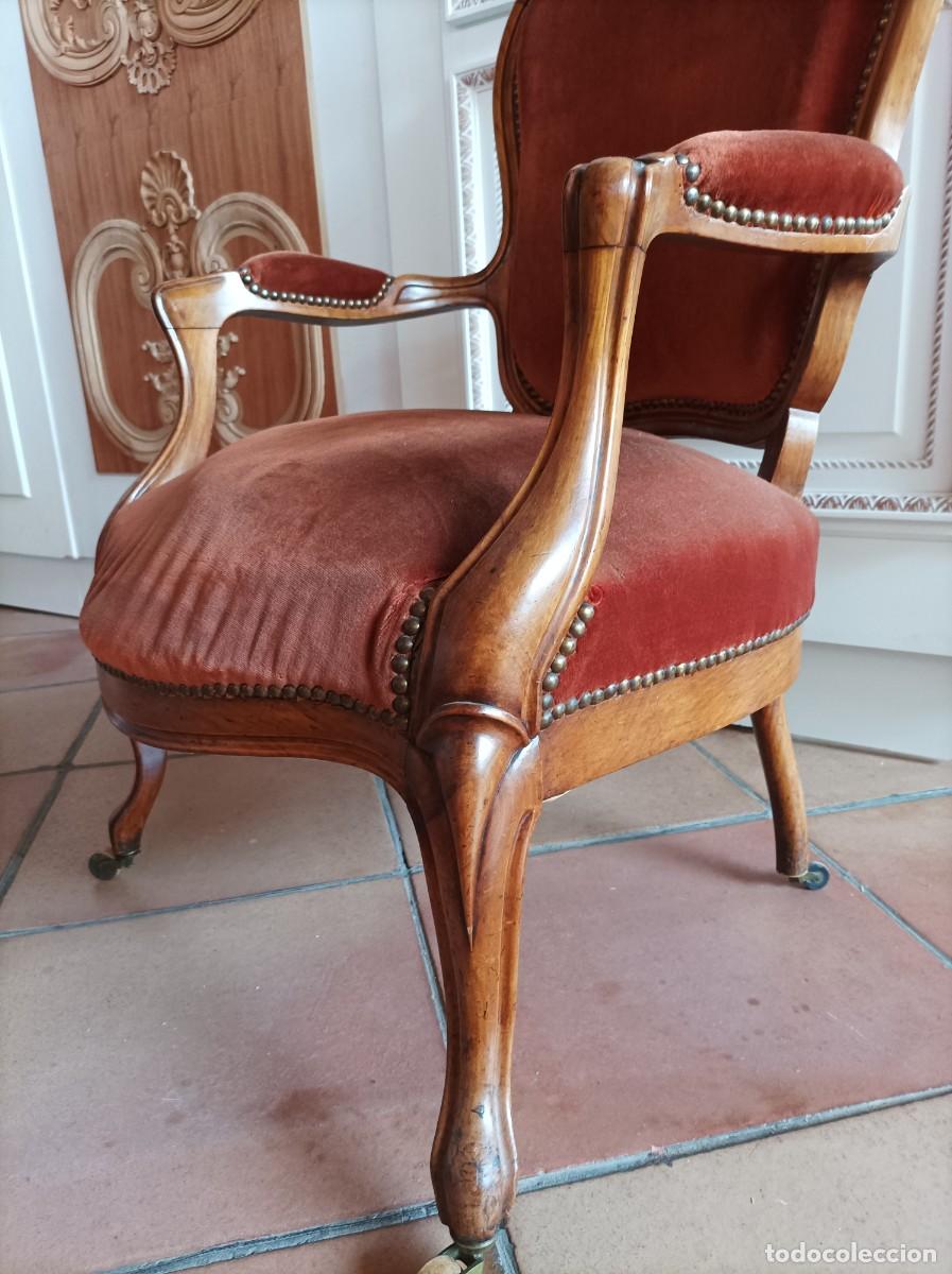 Antig&uuml;edades: Sill&oacute;n Epoca Louis Philippe - Foto 3