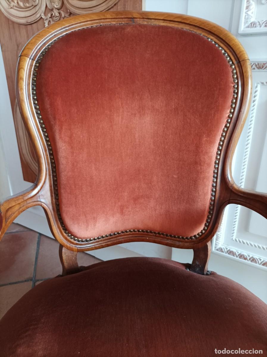 Antig&uuml;edades: Sill&oacute;n Epoca Louis Philippe - Foto 4