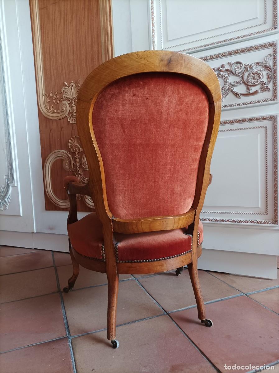 Antig&uuml;edades: Sill&oacute;n Epoca Louis Philippe - Foto 6