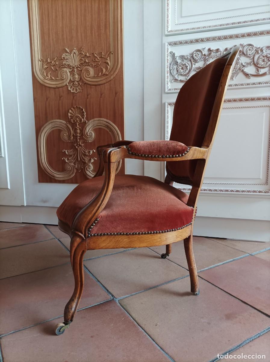 Antig&uuml;edades: Sill&oacute;n Epoca Louis Philippe - Foto 7