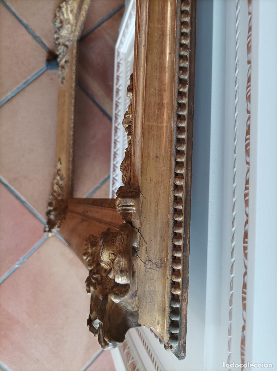 Antig&uuml;edades: Marco Antiguo. S.XIX. Madera y Pan de Oro - Foto 2