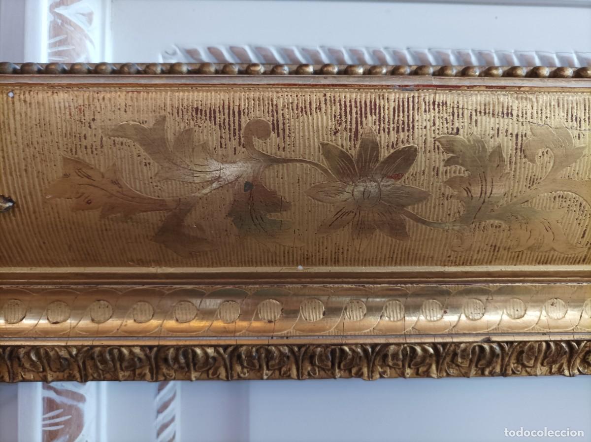 Antig&uuml;edades: Marco Antiguo. S.XIX. Madera y Pan de Oro - Foto 5