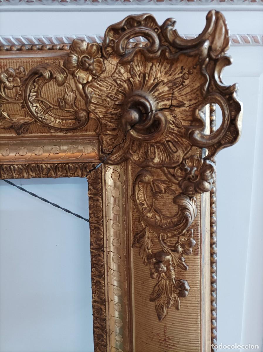 Antig&uuml;edades: Marco Antiguo. S.XIX. Madera y Pan de Oro - Foto 7