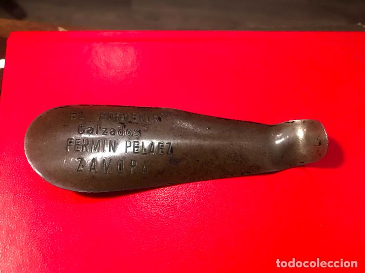 Antiquit&eacute;s: Zamora calzador metalico publicidad El Porvenir calzados Fermin Pelaez