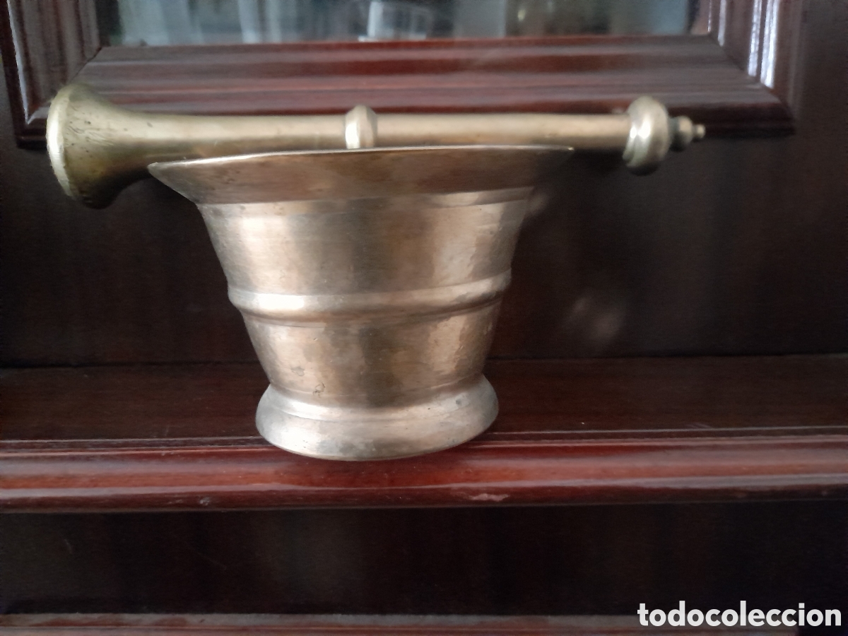 Antig&uuml;edades: Antiguo gran almirez - Foto 1