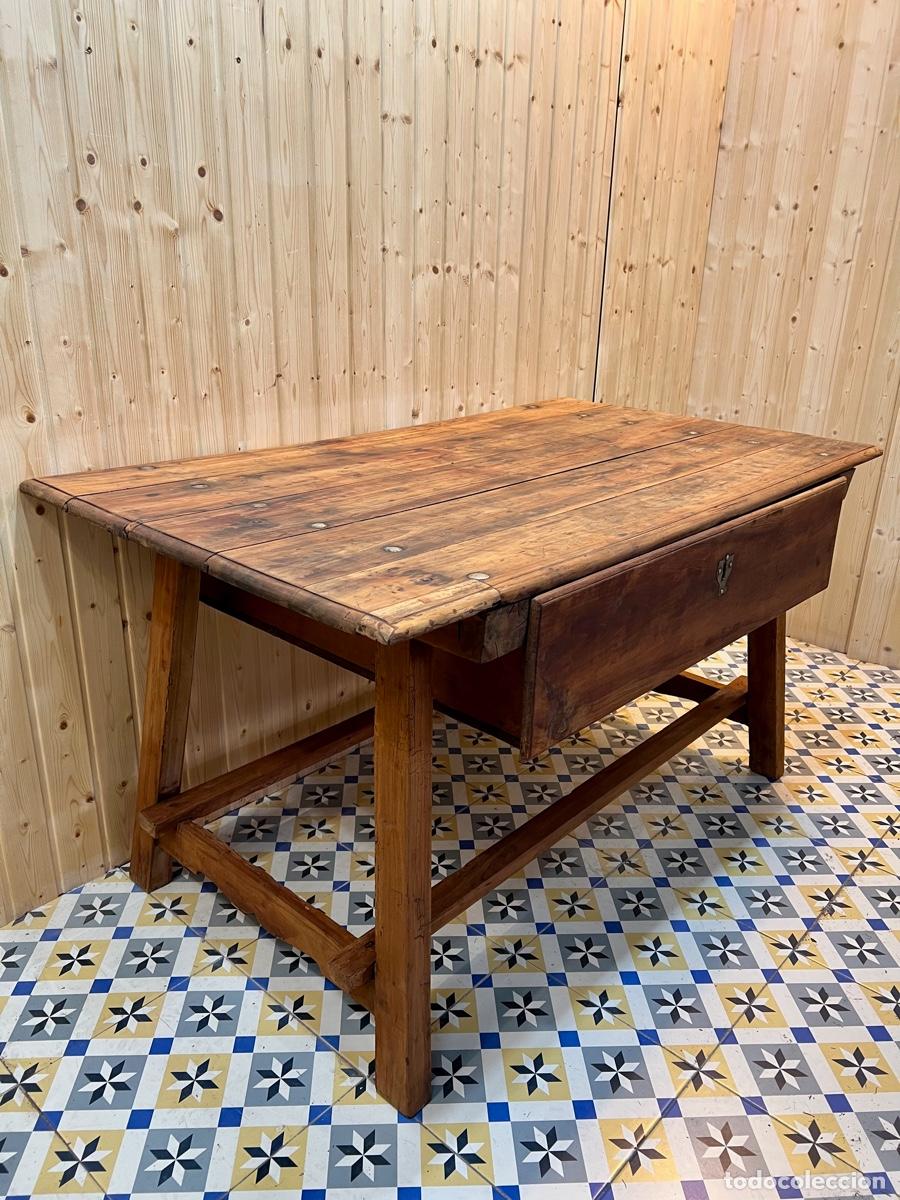 Antig&uuml;edades: ANTIGUA MESA TOCINERA SIGLO XVIII - Foto 3