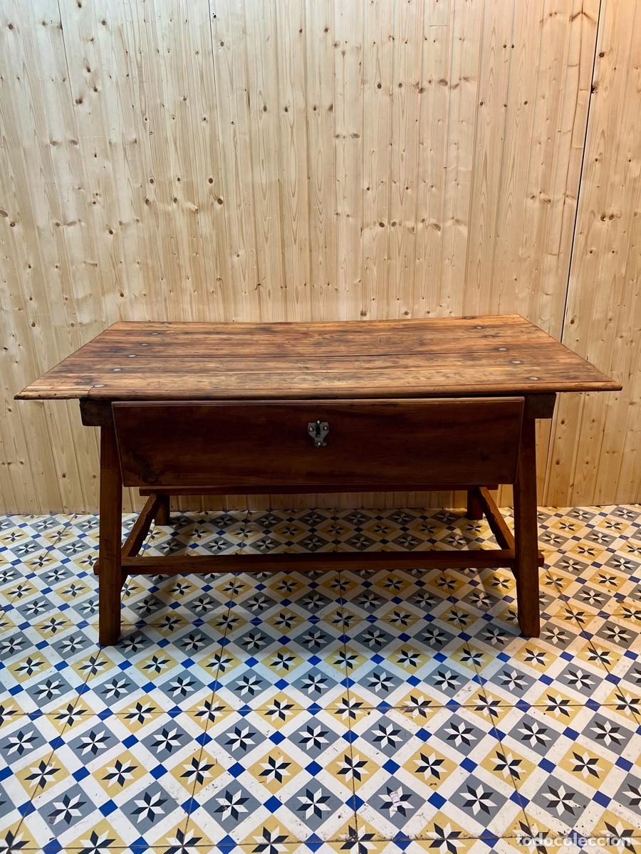 Antig&uuml;edades: ANTIGUA MESA TOCINERA SIGLO XVIII - Foto 4