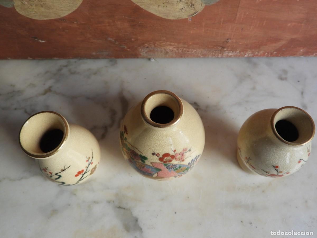 Antig&uuml;edades: PEQUE&Ntilde;OS JARRONES DE CERAMICA SATSUMA - Foto 3
