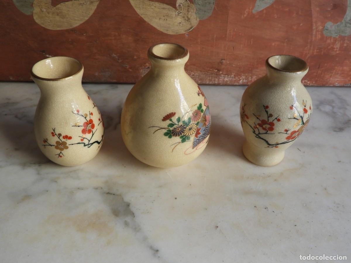 Antig&uuml;edades: PEQUE&Ntilde;OS JARRONES DE CERAMICA SATSUMA - Foto 4