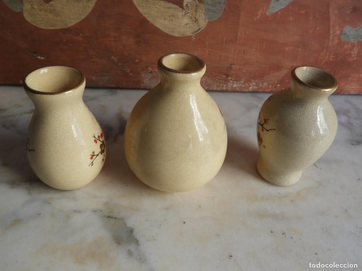 Antig&uuml;edades: PEQUE&Ntilde;OS JARRONES DE CERAMICA SATSUMA - Foto 5