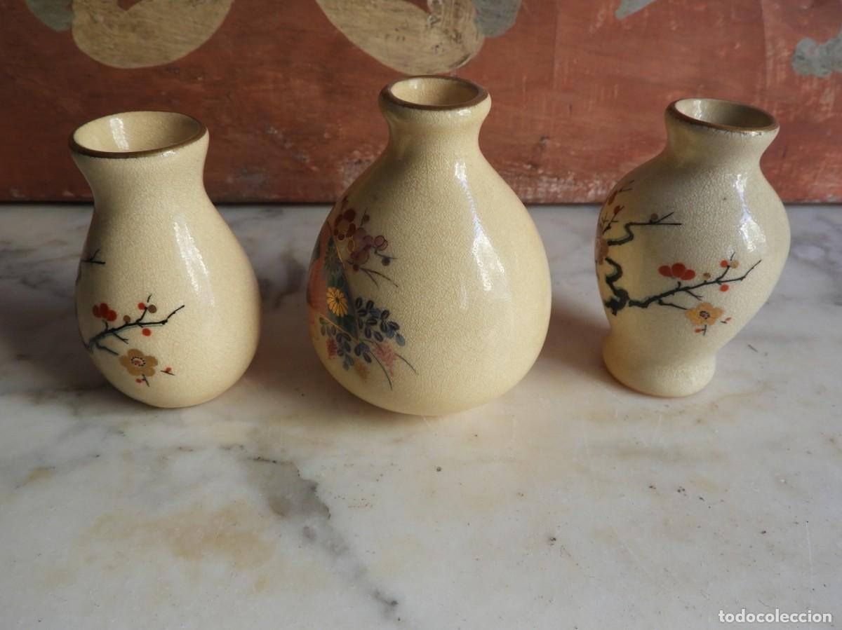 Antig&uuml;edades: PEQUE&Ntilde;OS JARRONES DE CERAMICA SATSUMA - Foto 6