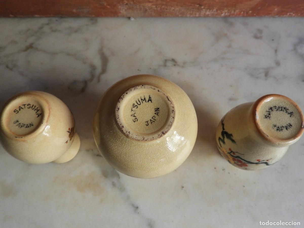 Antig&uuml;edades: PEQUE&Ntilde;OS JARRONES DE CERAMICA SATSUMA - Foto 7