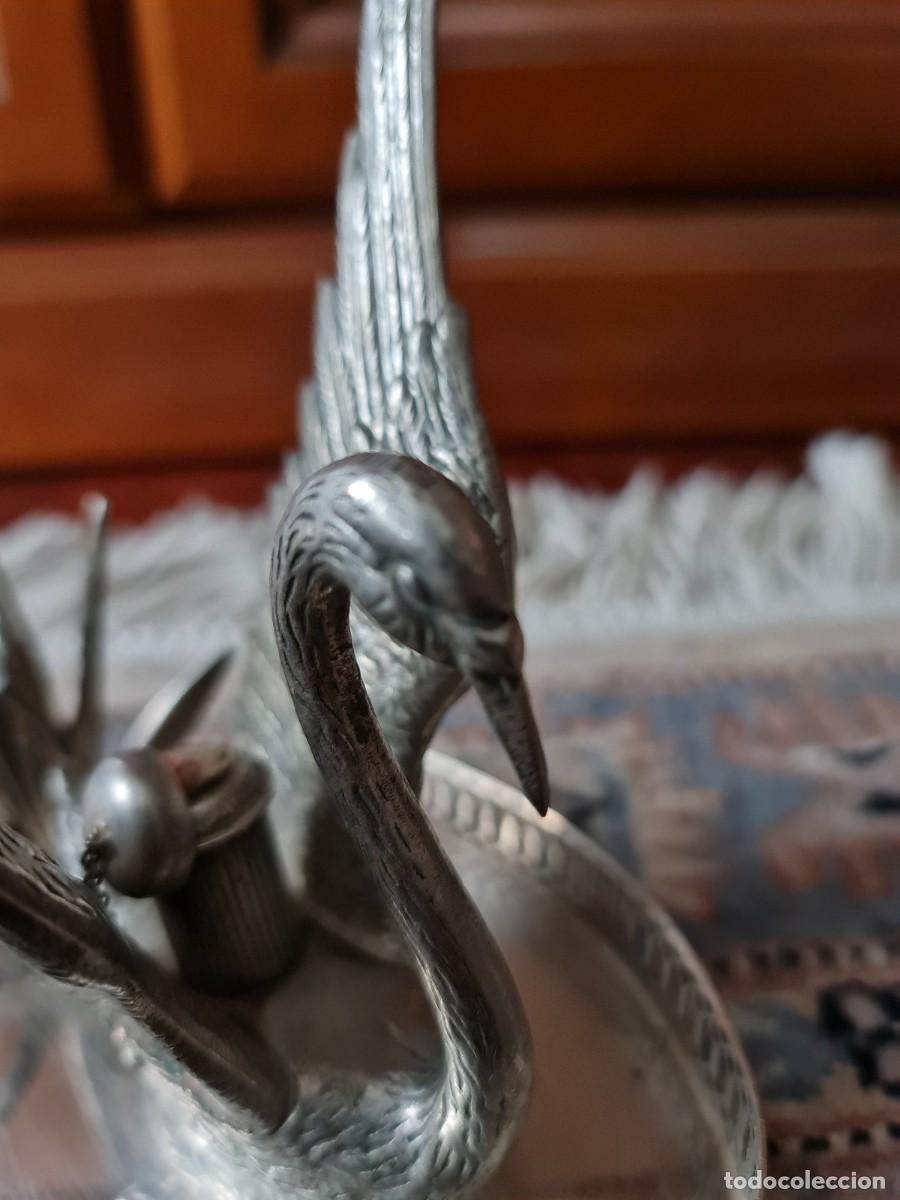 Antig&uuml;edades: Calentador de copa cognac en alpaca plateada - Foto 7